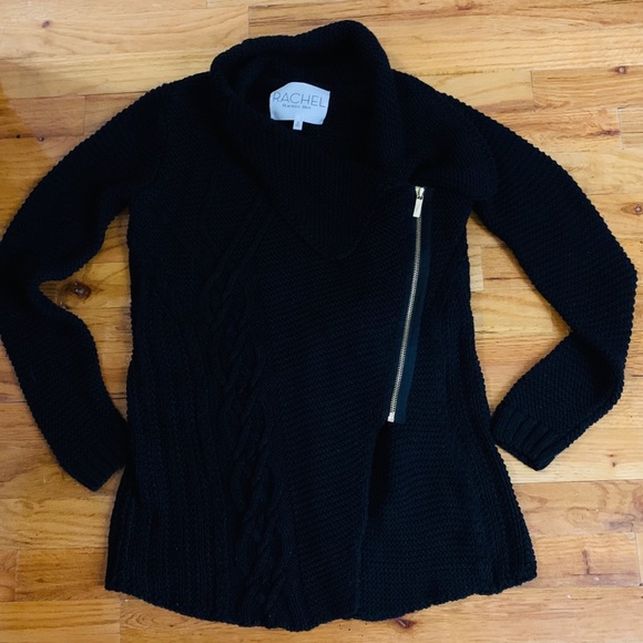 rachel roy zip asymmetrical sweater